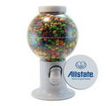 White Gumball Machine Filled w/ Chocolate Littles